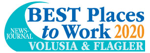 News Journal Volusia and Flagler Country Best Places to Work of 2020 Badge