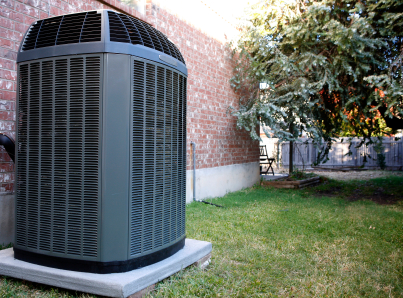 Carrier Air Conditioner Unit next to home