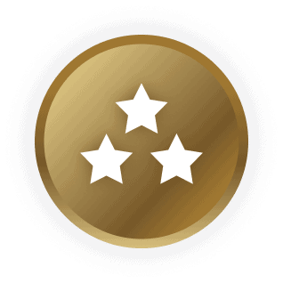 Gold HVAC maintenance plan icon.