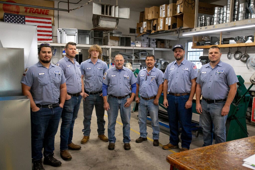 The Jacob Heating & Air Conditioning Service team.